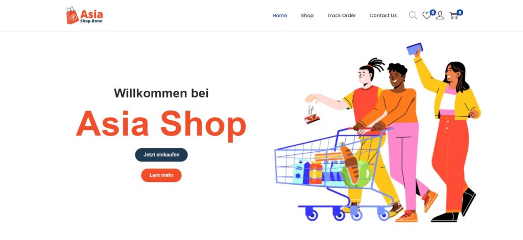 Asia Shop Bonn Website by Digitalness